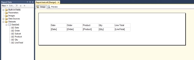 How To Add A Table And Fields To A Report Layout